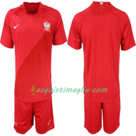 Divisa di Calcio Polonia Bambino Trasferta Mondiali 2018